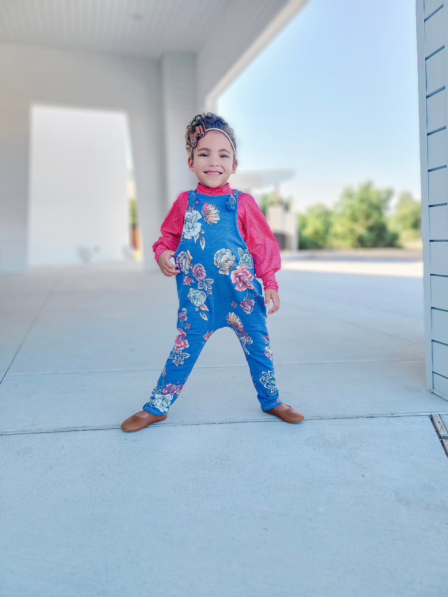 Autumn Blue Floral {French Terry} Sawyer LovingTheChange8.24