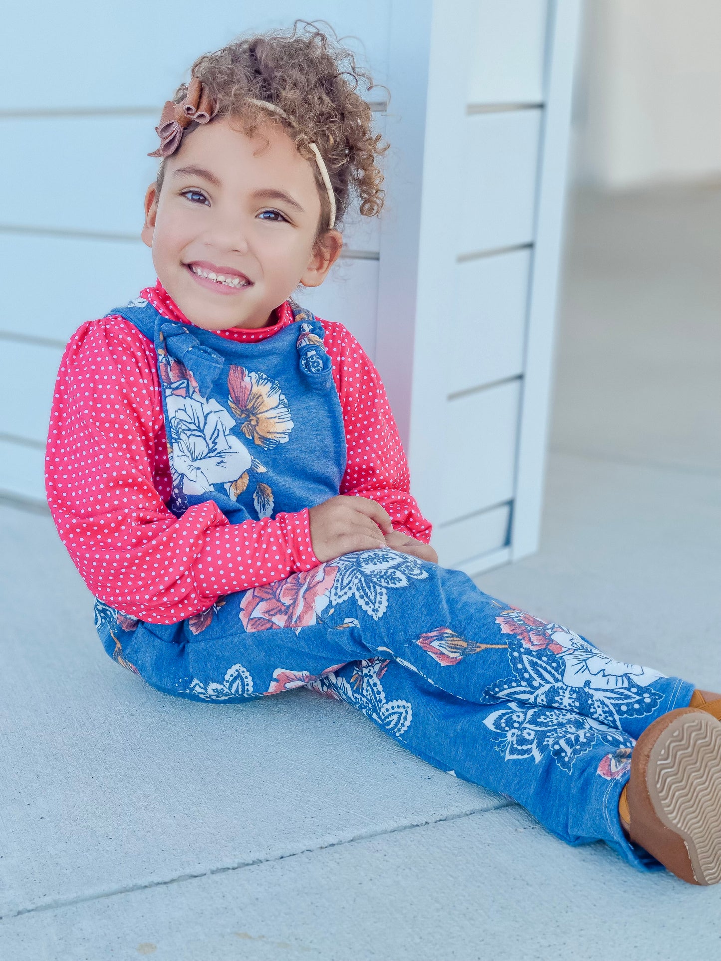 Autumn Blue Floral {French Terry} Sawyer LovingTheChange8.24
