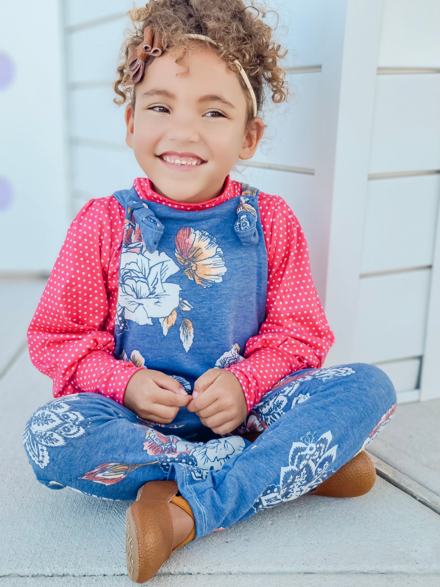 Autumn Blue Floral {French Terry} Sawyer LovingTheChange8.24