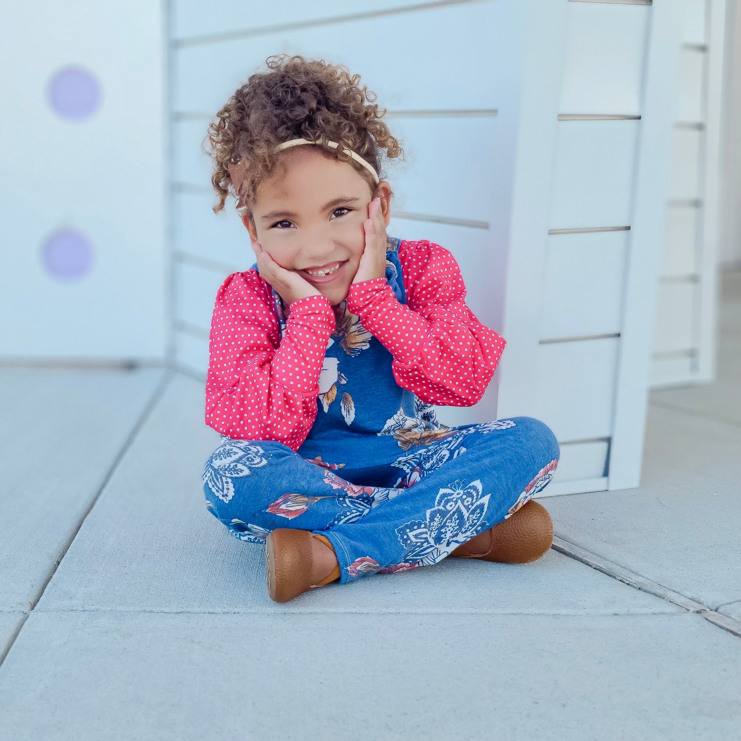 Autumn Blue Floral {French Terry} Sawyer LovingTheChange8.24