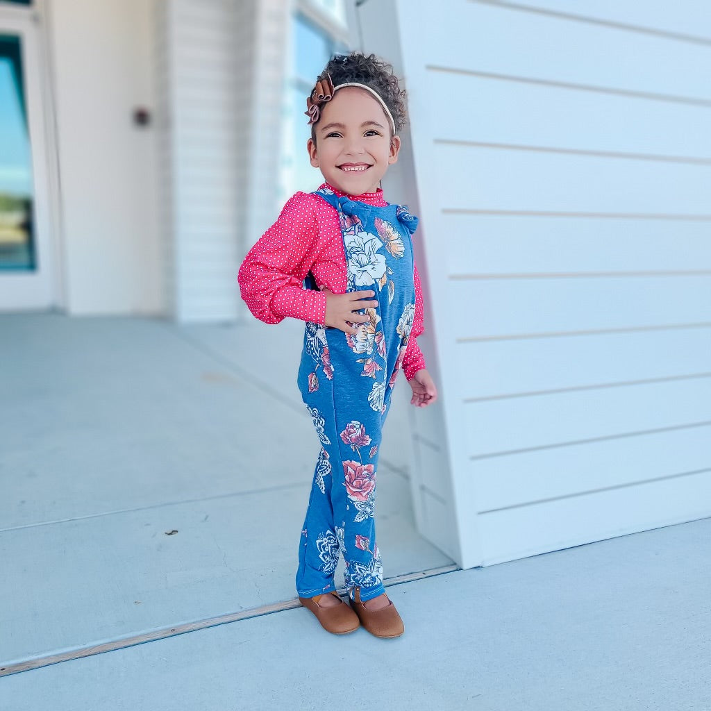 Autumn Blue Floral {French Terry} Sawyer LovingTheChange8.24