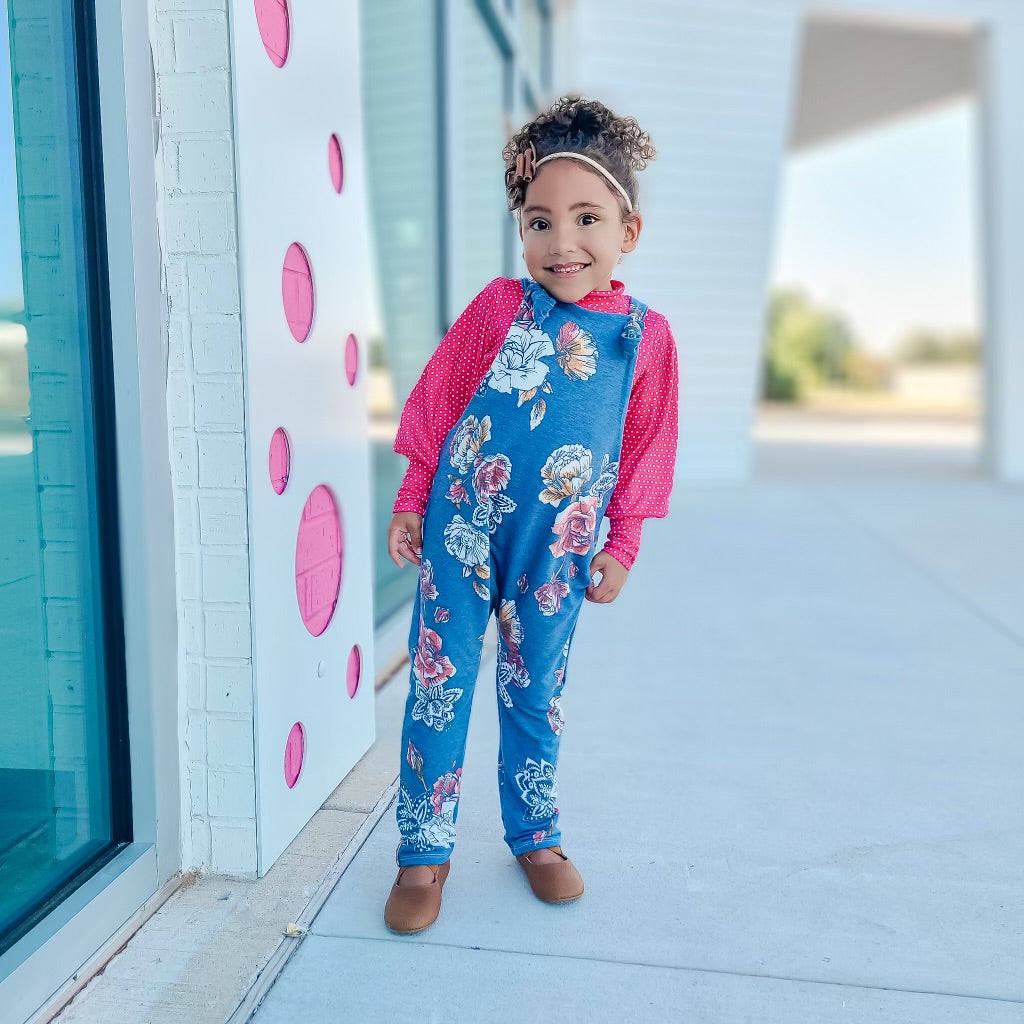 Autumn Blue Floral {French Terry} Sawyer LovingTheChange8.24