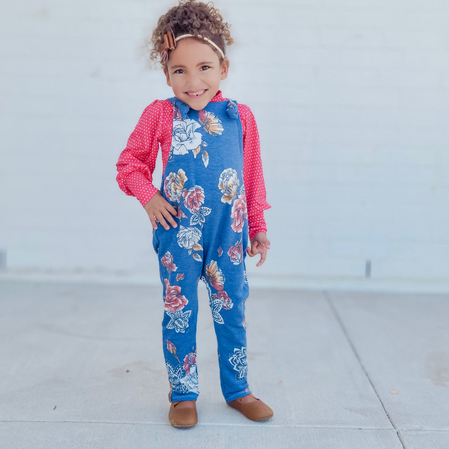 Autumn Blue Floral {French Terry} Sawyer LovingTheChange8.24