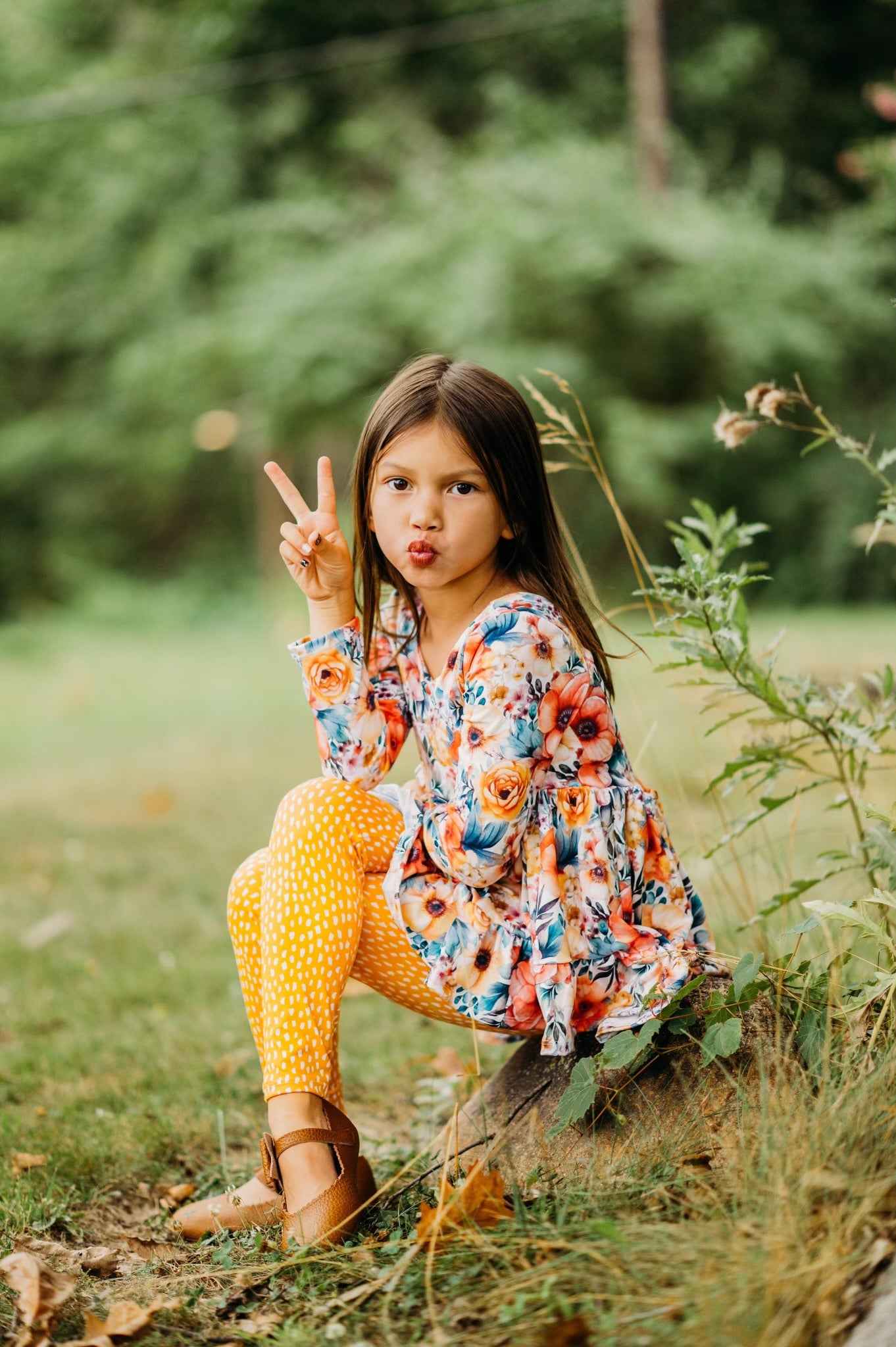 Autumn Floral Boho Hi Low {DBP} BFFallEssentials