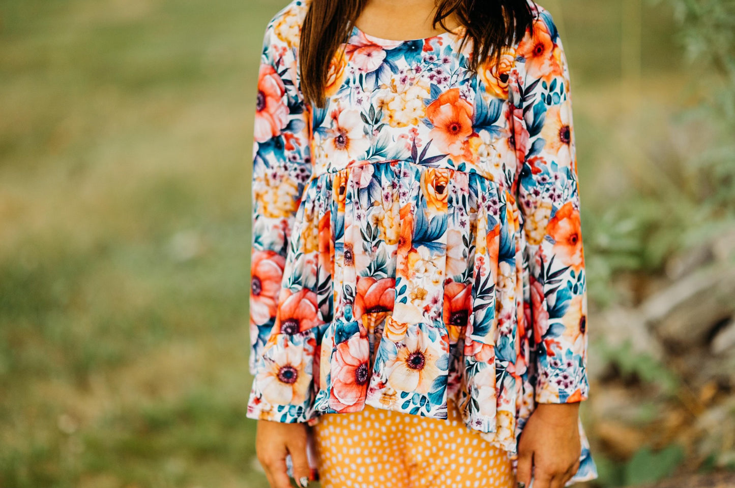 Autumn Floral Boho Hi Low {DBP} BFFallEssentials