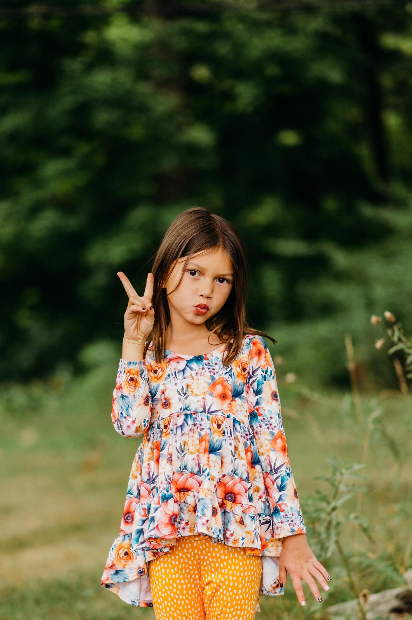 Autumn Floral Boho Hi Low {DBP} BFFallEssentials