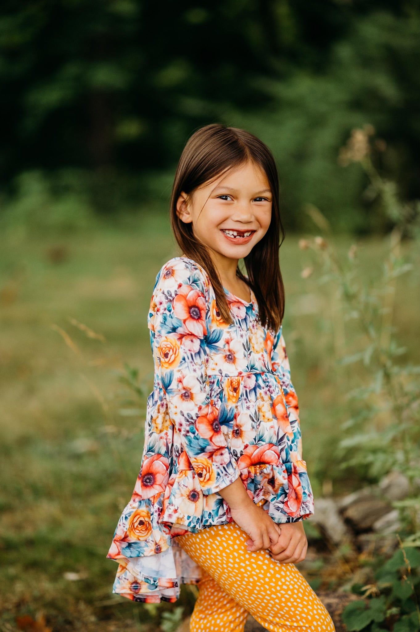 Autumn Floral Boho Hi Low {DBP} BFFallEssentials