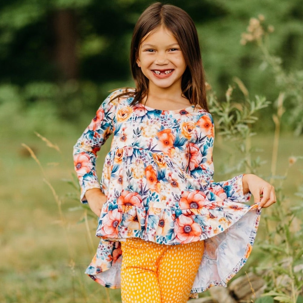 Autumn Floral Boho Hi Low {DBP} BFFallEssentials
