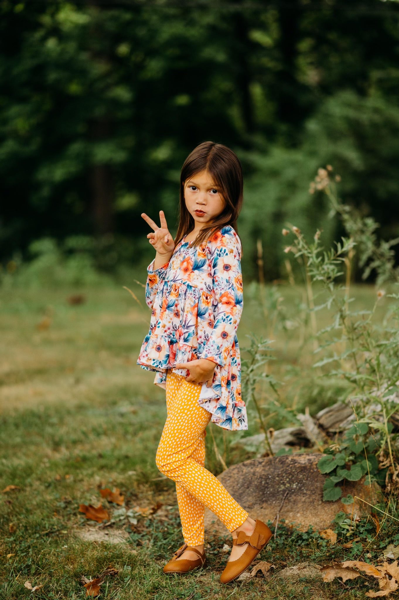 Autumn Floral Boho Hi Low {DBP} BFFallEssentials