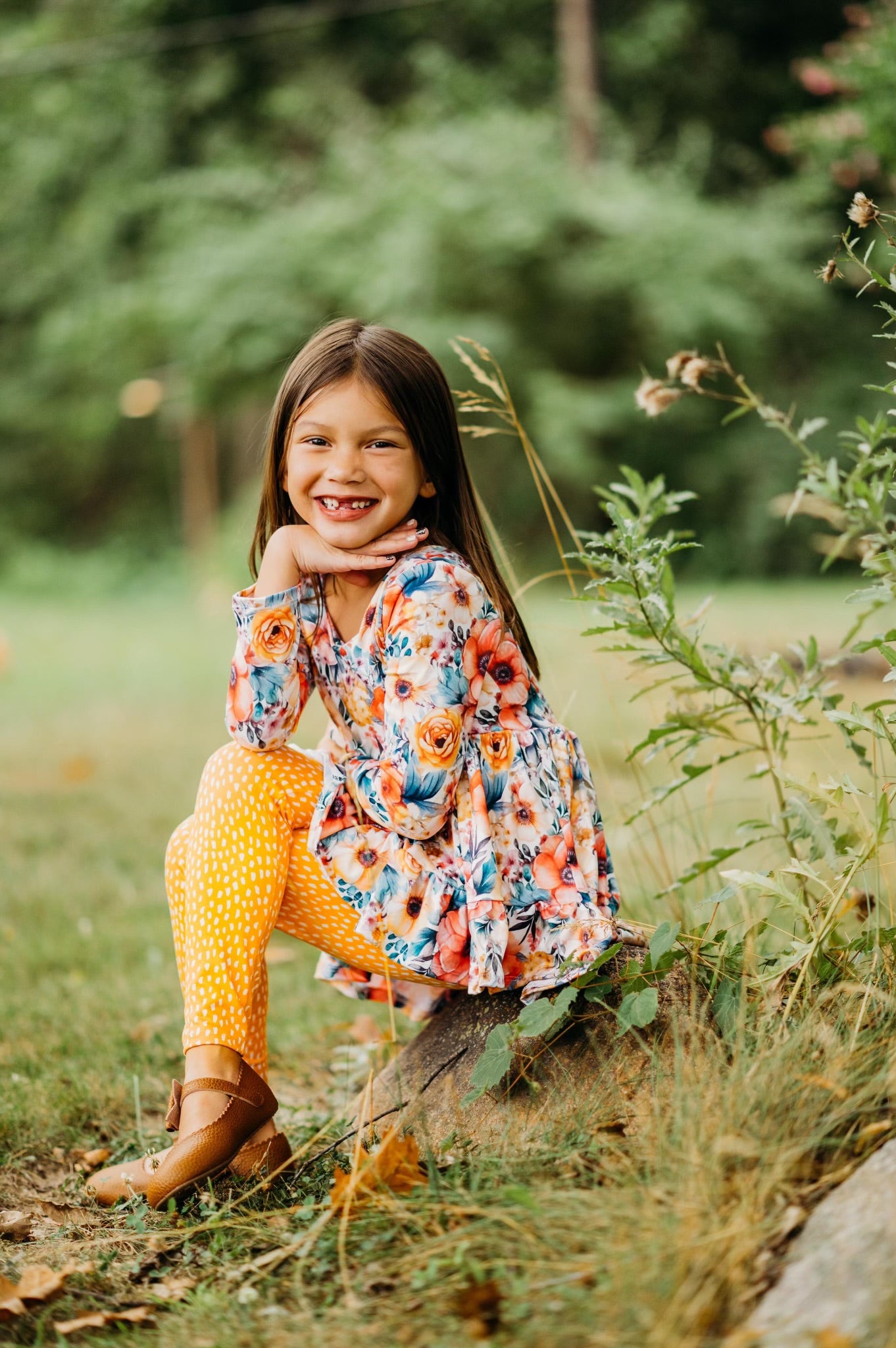 Autumn Floral Boho Hi Low {DBP} BFFallEssentials
