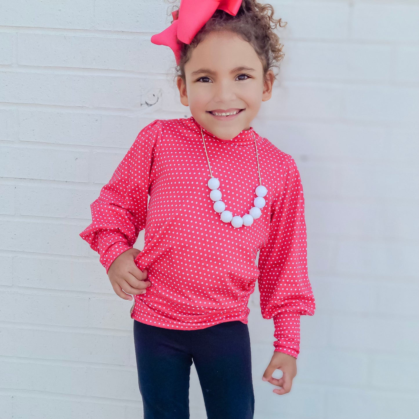 Pink Dot Blooming Top LovingTheChange8.24