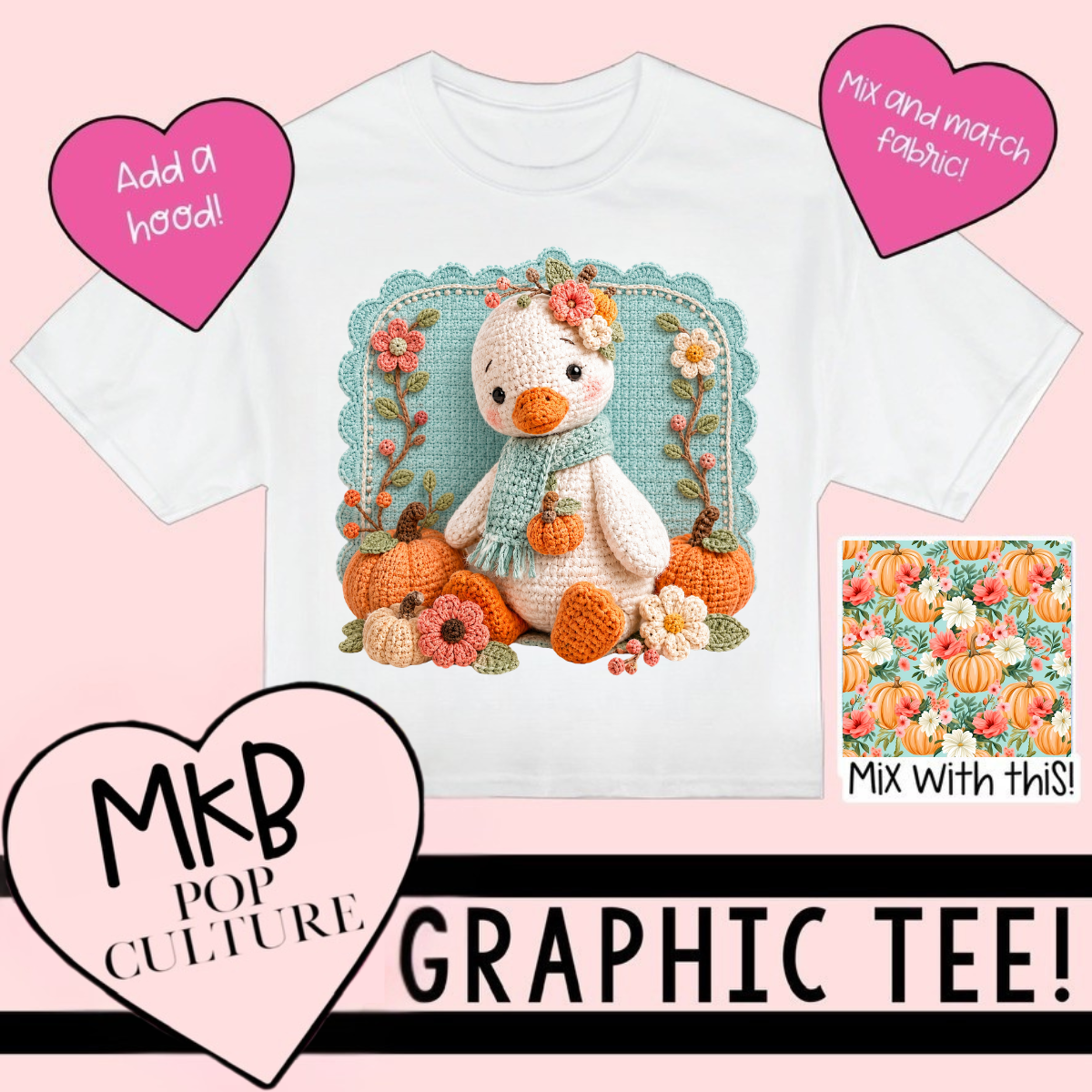 SS Pumpkin Duck TEE {Pink} ColorMeHappy6.26