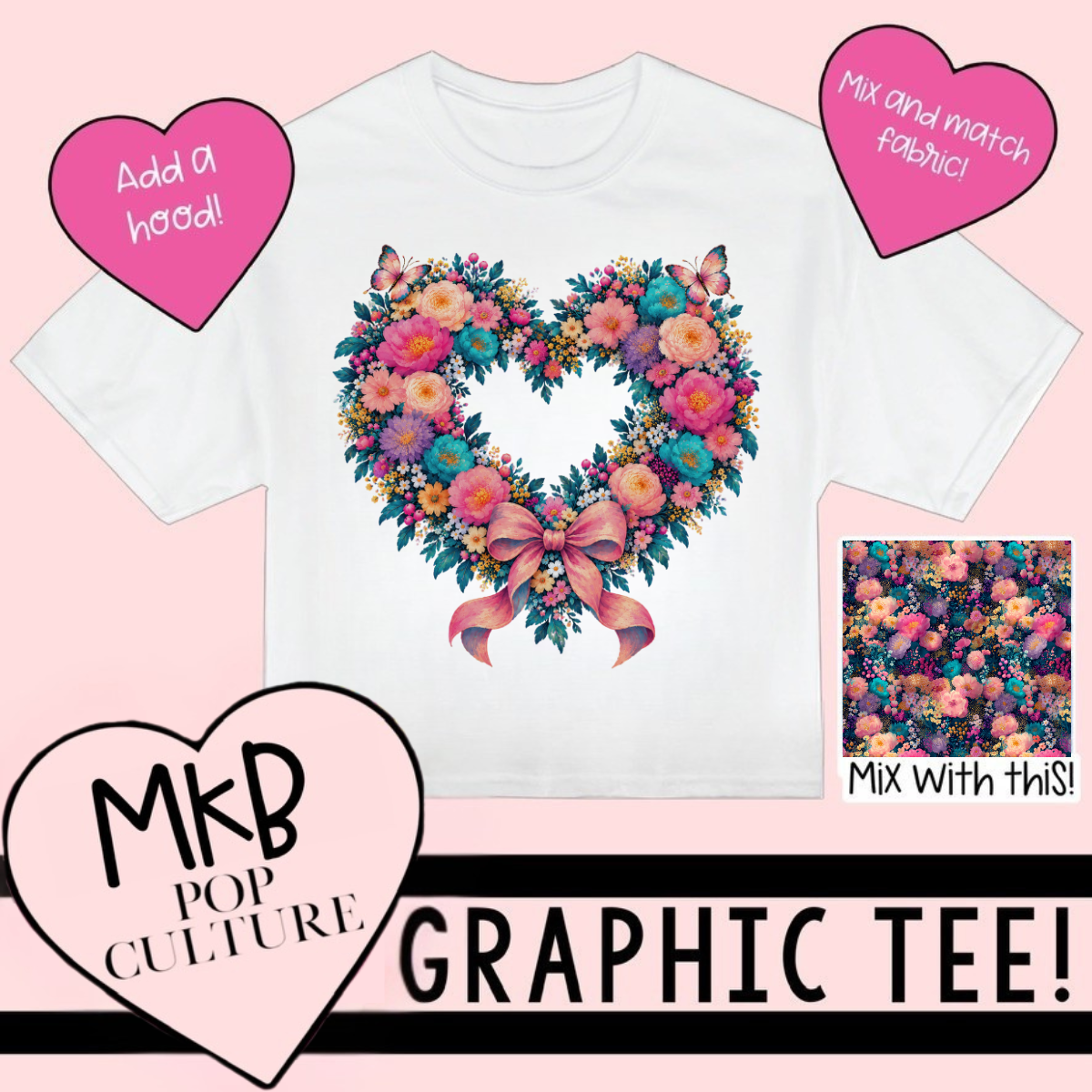 SS Floral Heart TEE MerryTraditional9.10
