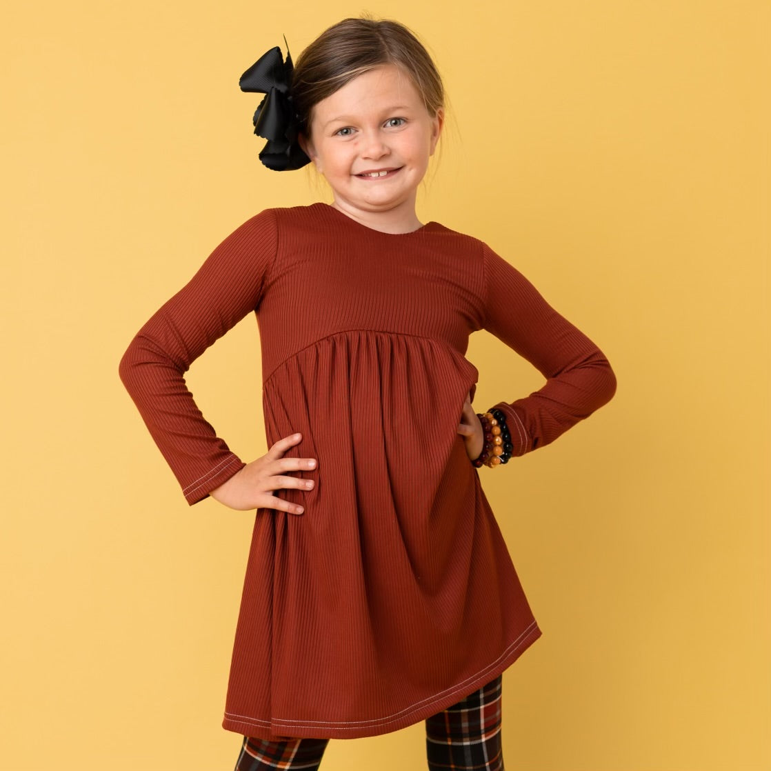 TEAM Solid Rust {Ribbed} Sizes: 10-12 FallLeavesPumpkinPlease9.1