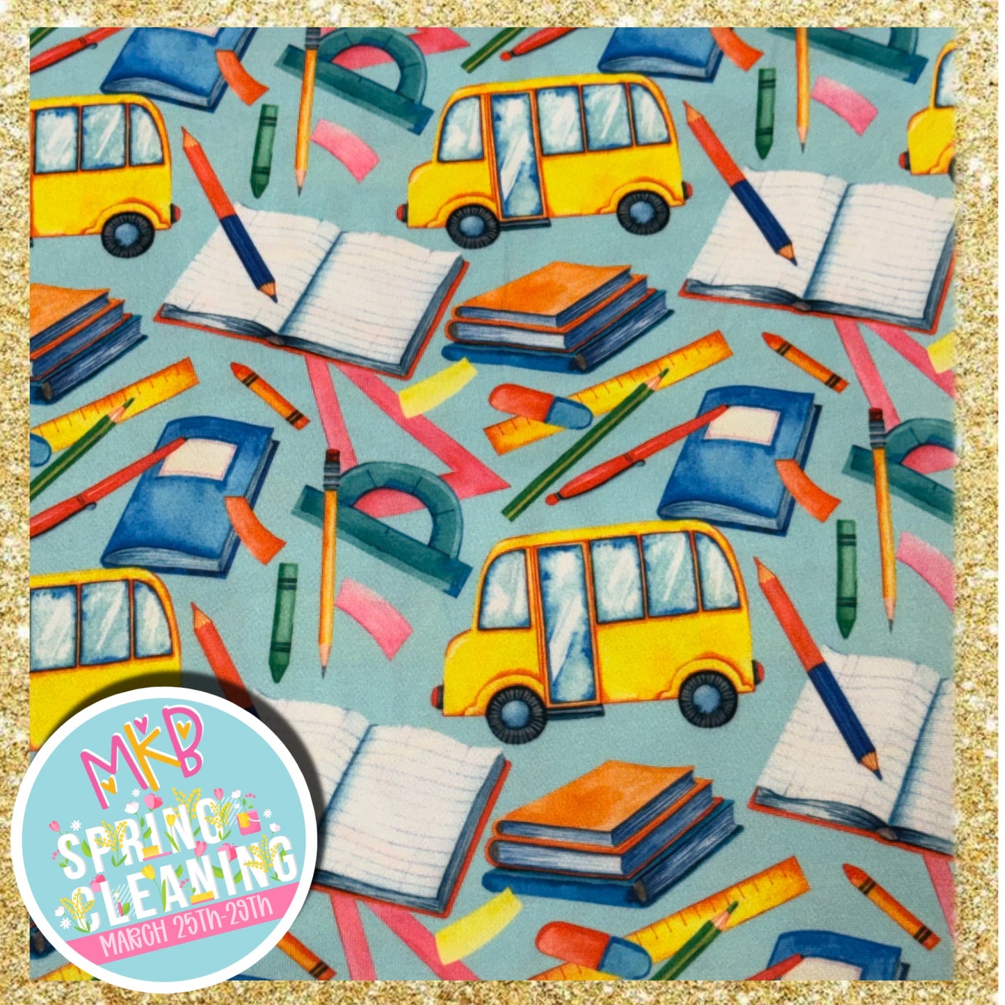 School Bus/School Supplies SpringCleaning3.25