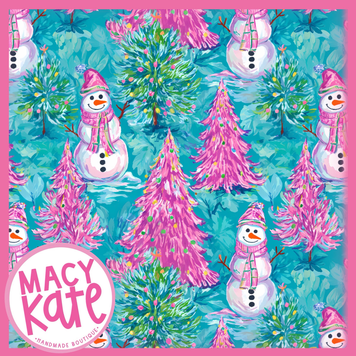 Pink Snowman MerryPINKmas9.18