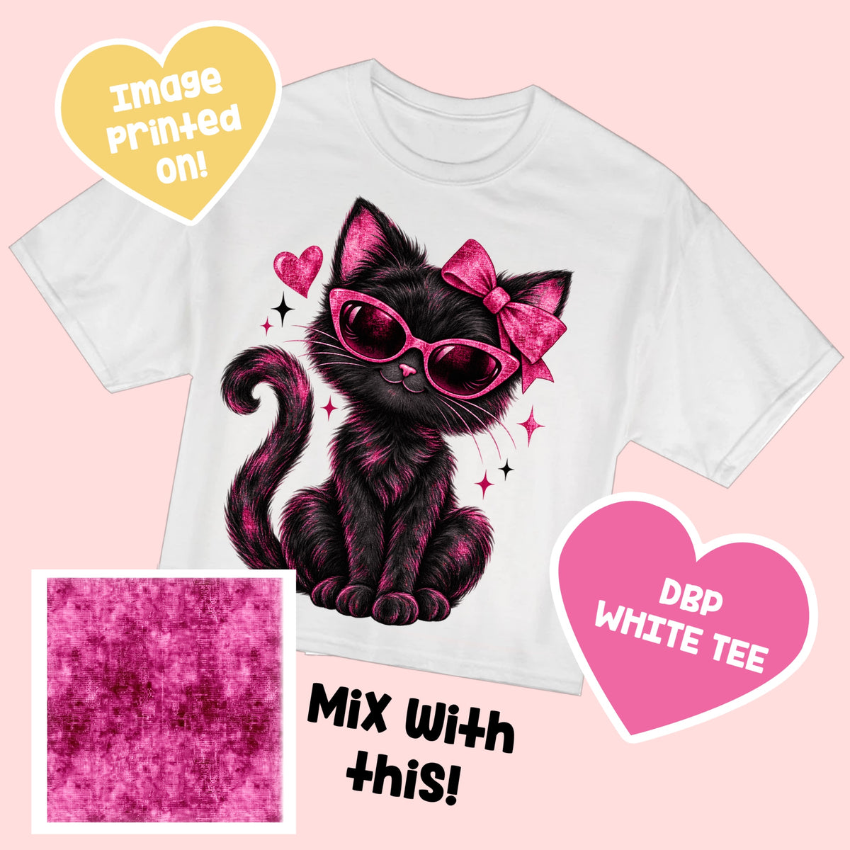 Pink Kitty TEE PerfectlyPatterned10.9