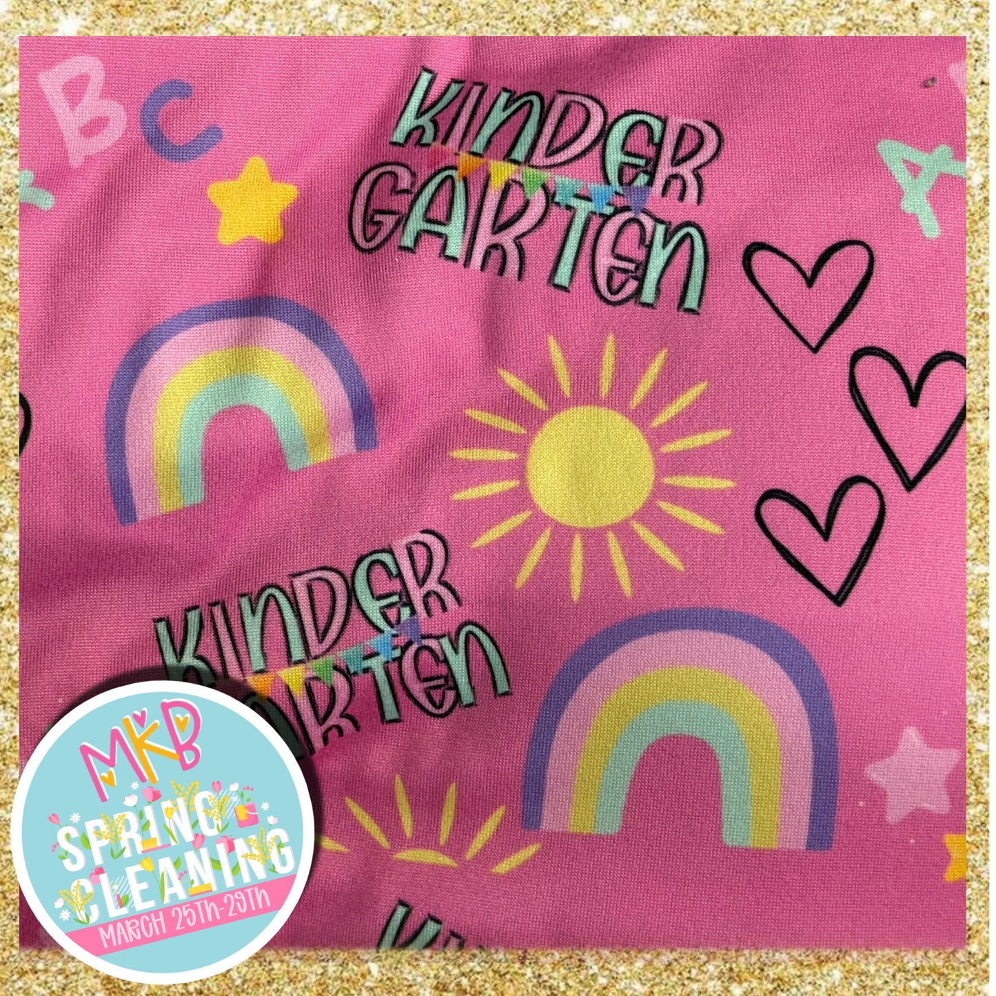 Kindergarten (Pink/Rainbows) SpringCleaning3.25