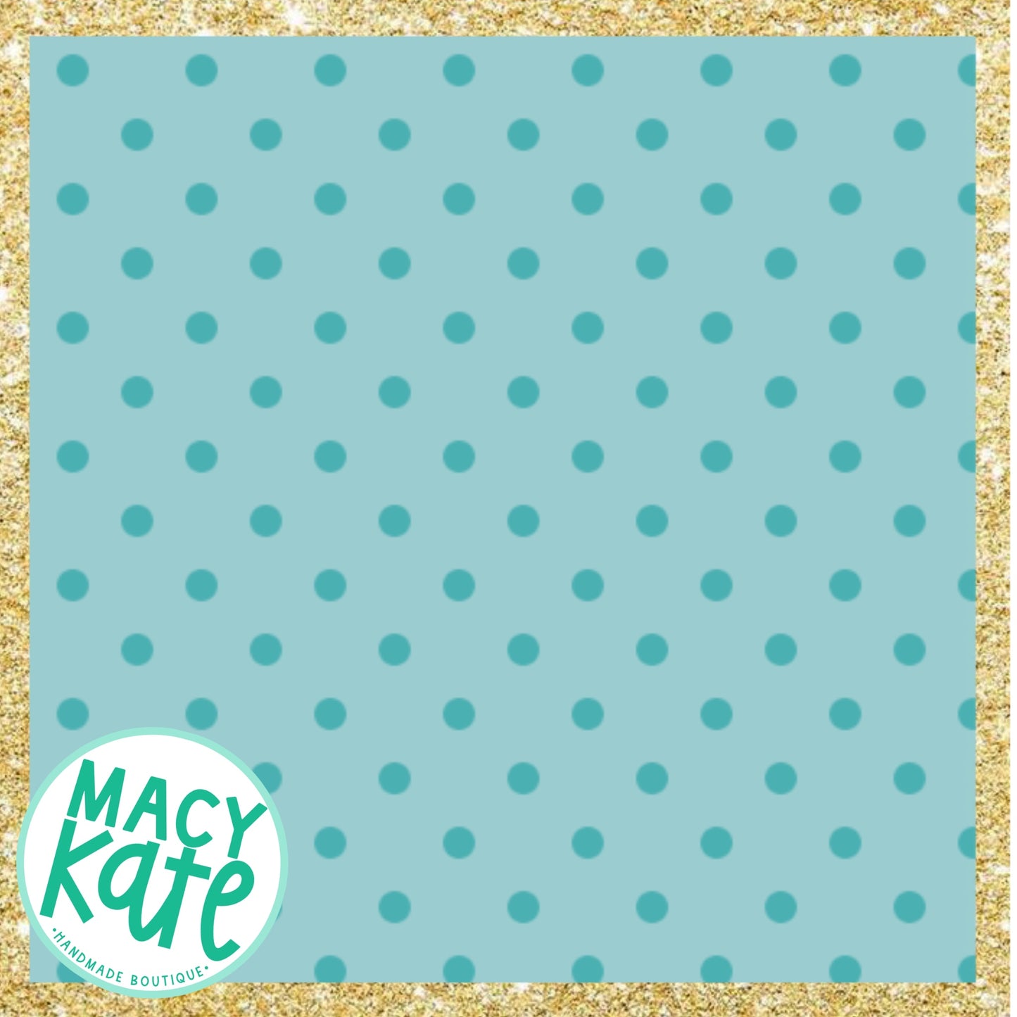 Turquoise 2-tone Dot NEW FebHYS2.18