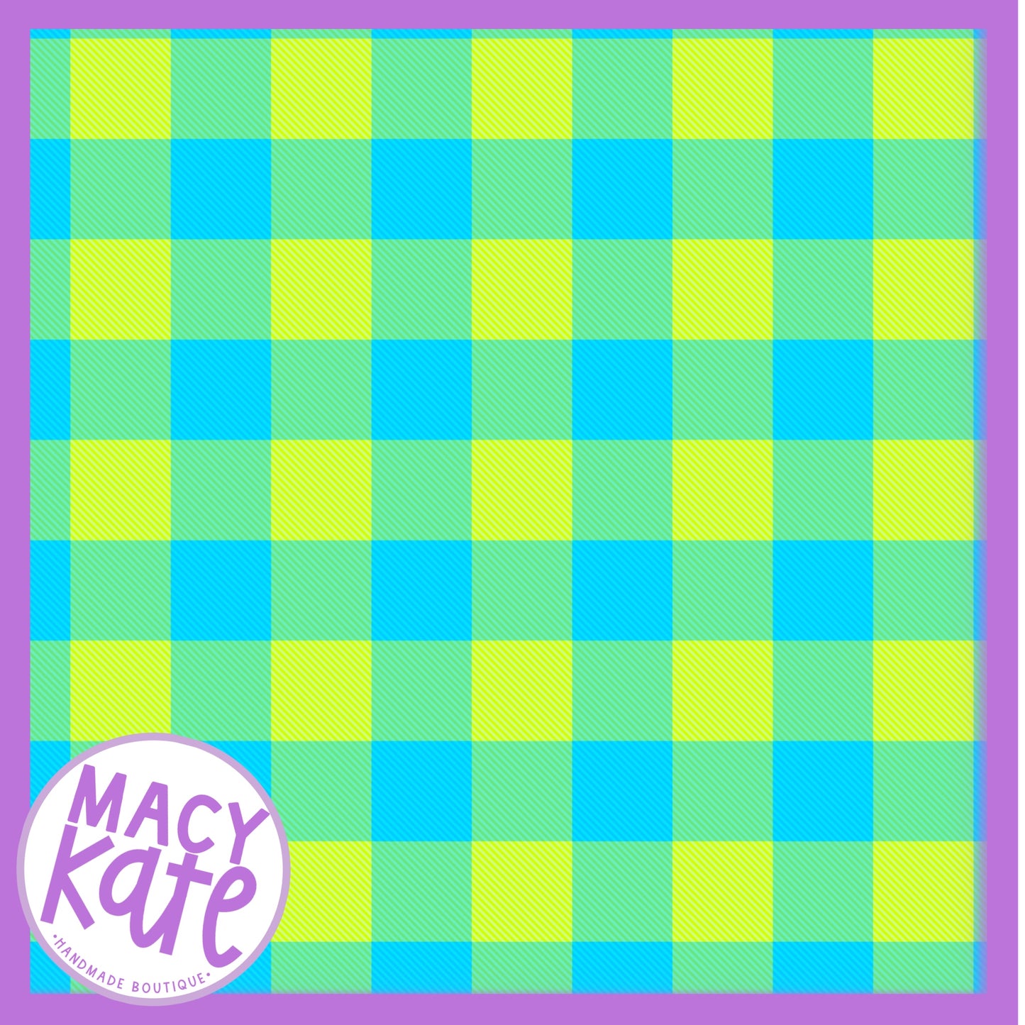 SS Green/Blue Plaid TEEParty6.6