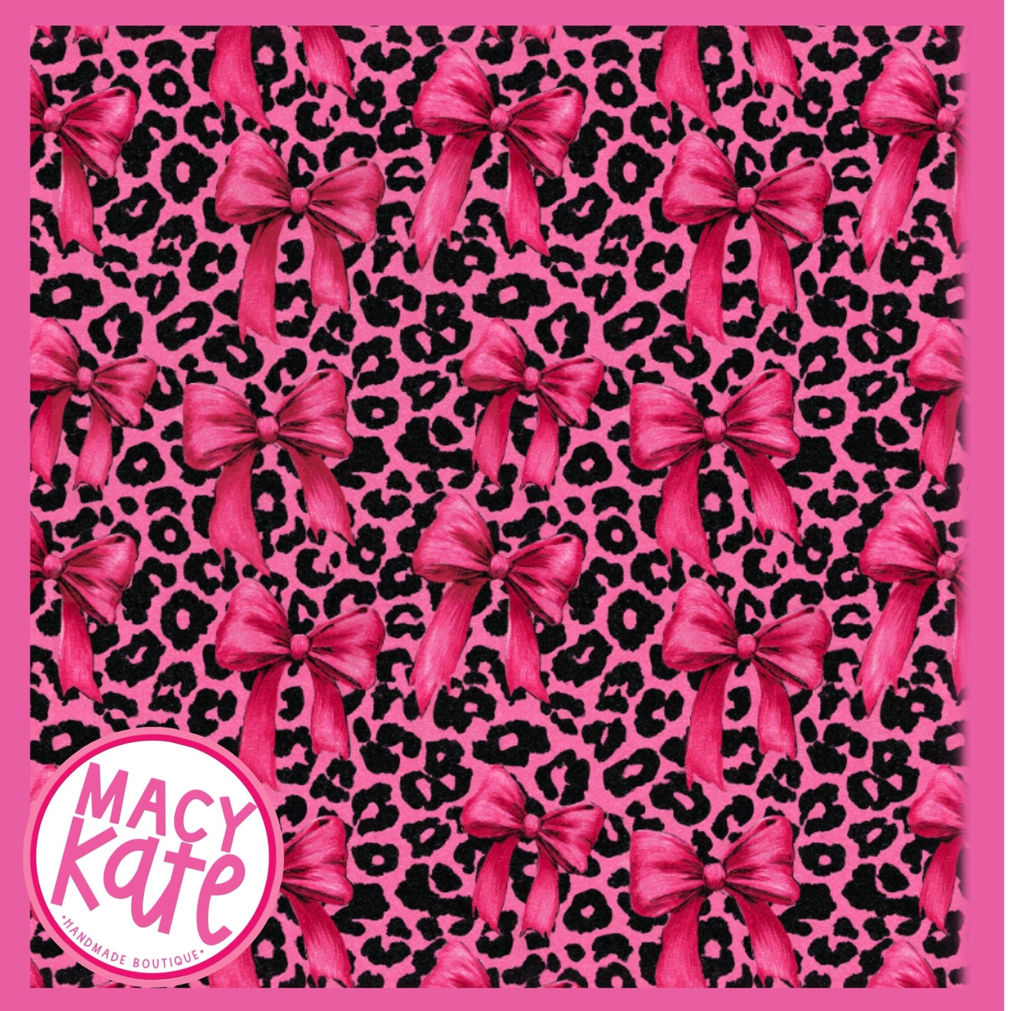 Pink Leopard Bows *MOMMY* PinkDay6.23