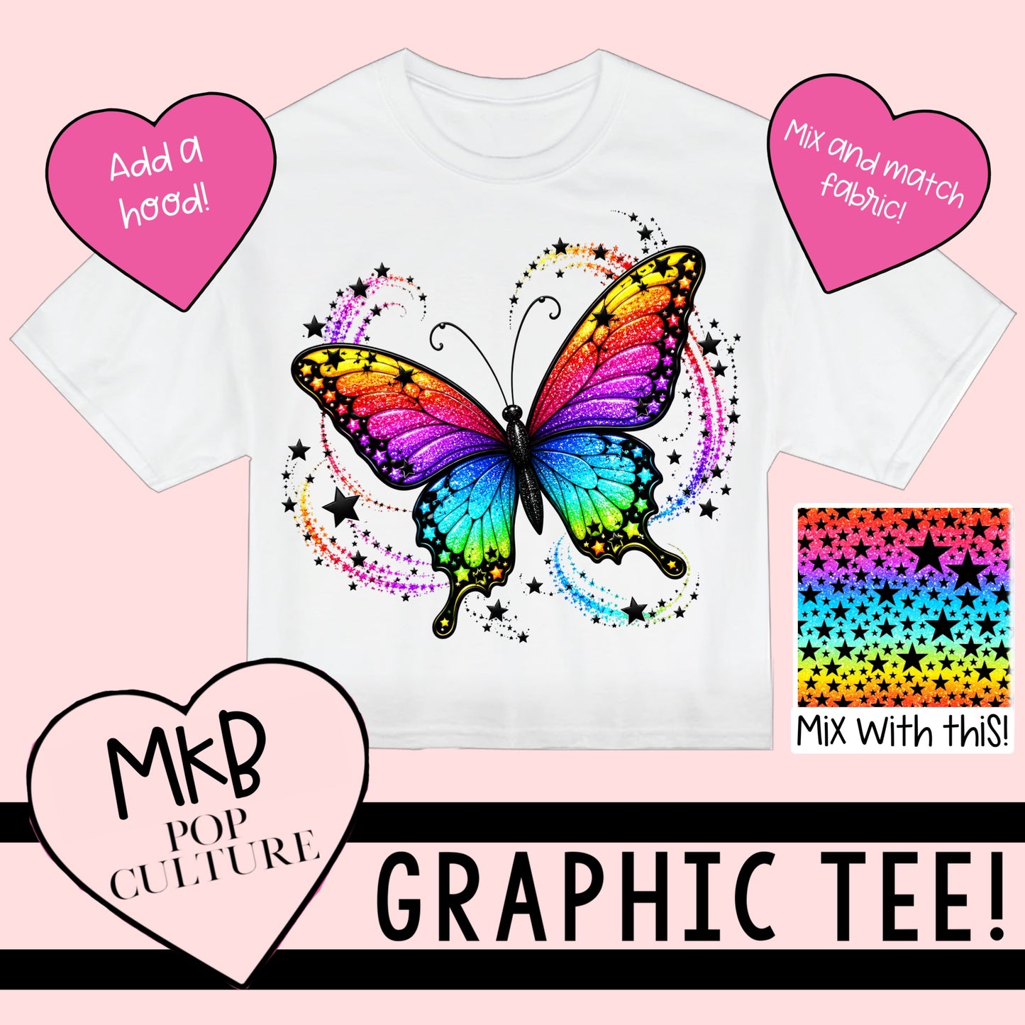 CP Butterfly Rainbow TEE PassExclusive6.5