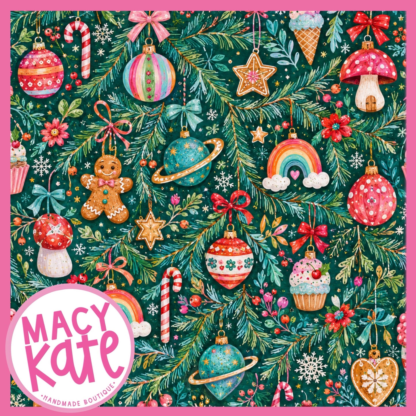 Classic Ornaments XMASPink Cute&Colorful7.24