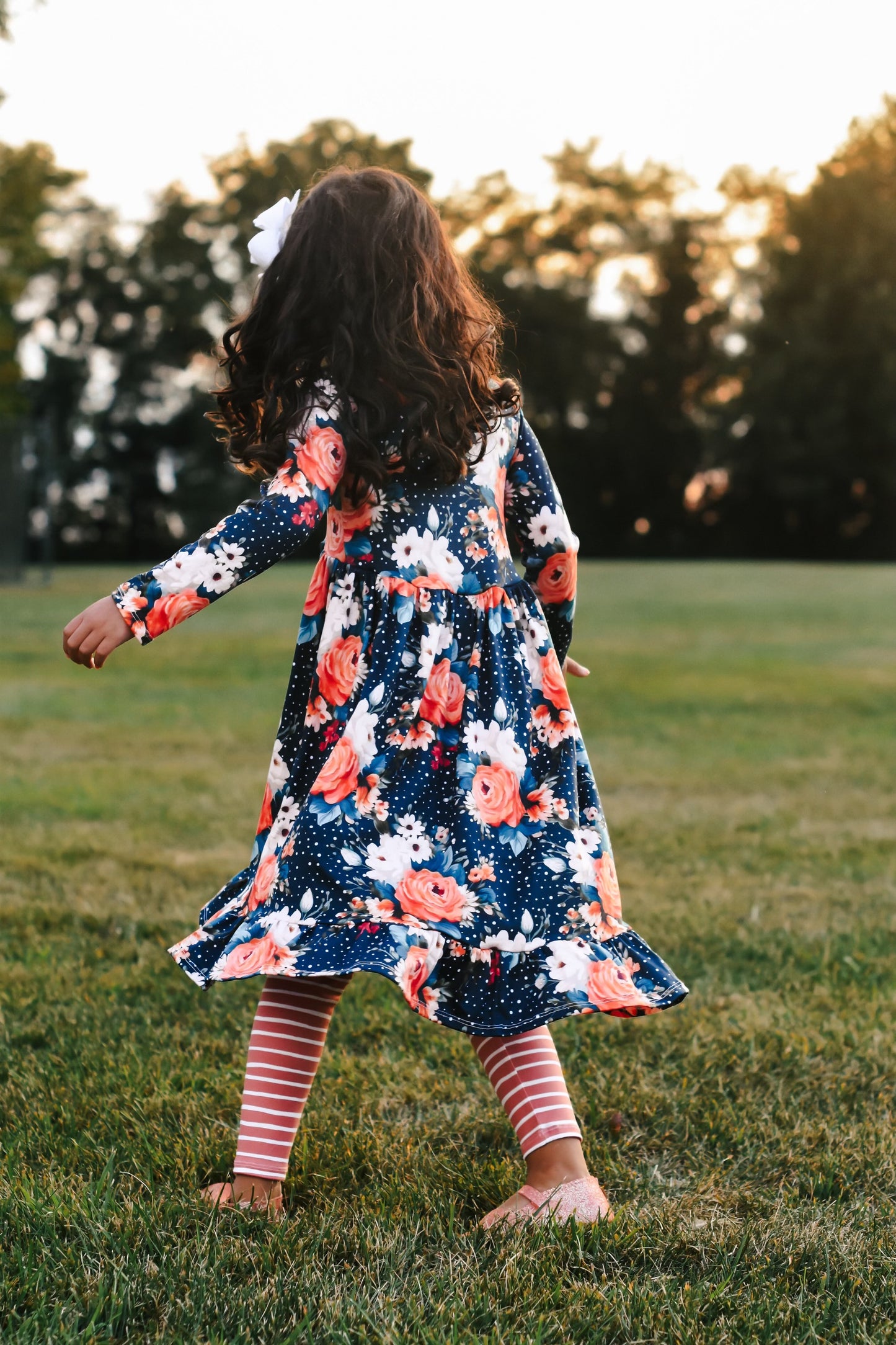 BF Navy Dot Floral Boho Hi Low {DBP} FallLeavesPumpkinPlease9.1