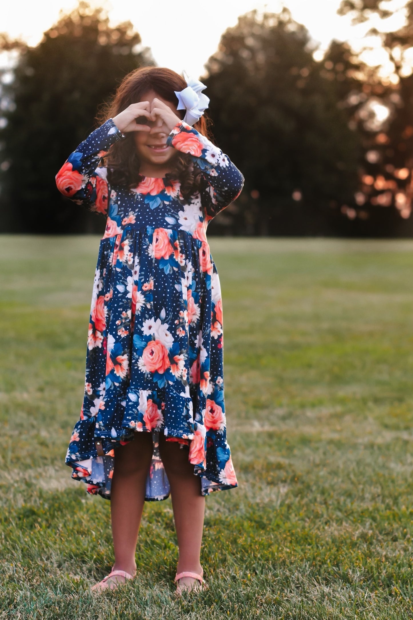 BF Navy Dot Floral Boho Hi Low {DBP} FallLeavesPumpkinPlease9.1
