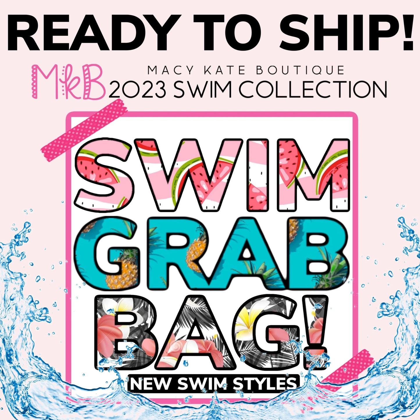 RTS Grab Bag Swim {RASH GUARD BIKINI} MemorialDaySwim2023