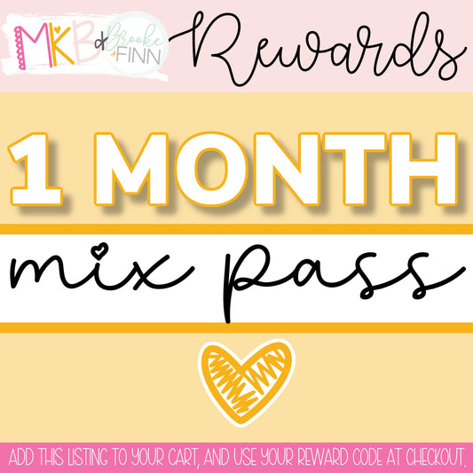 1 Month Mix OR Cart Pass (MKB REWARDS) MKBRewardProgram