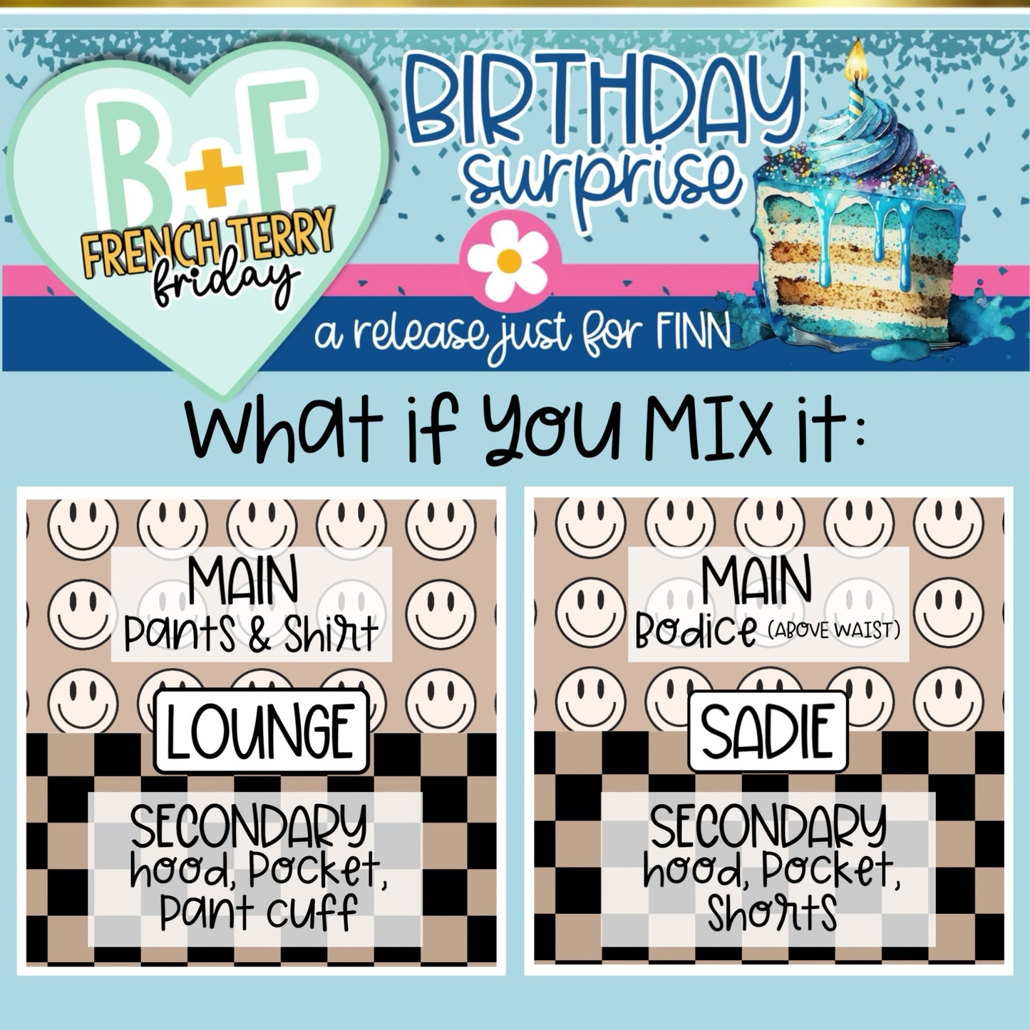 MIX Smiley (Black Check) FINNParty1.3