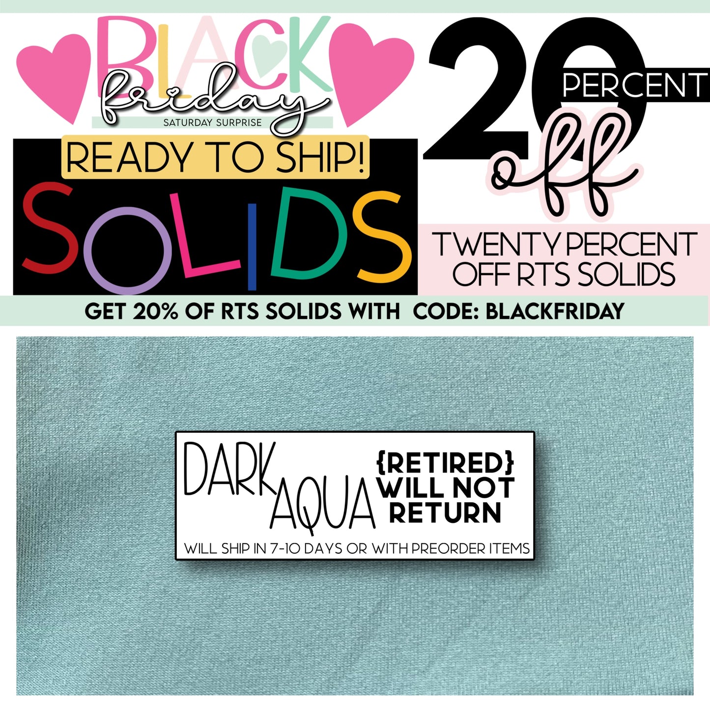 Solid Dark Aqua *RETIRED* BlackFriday2023