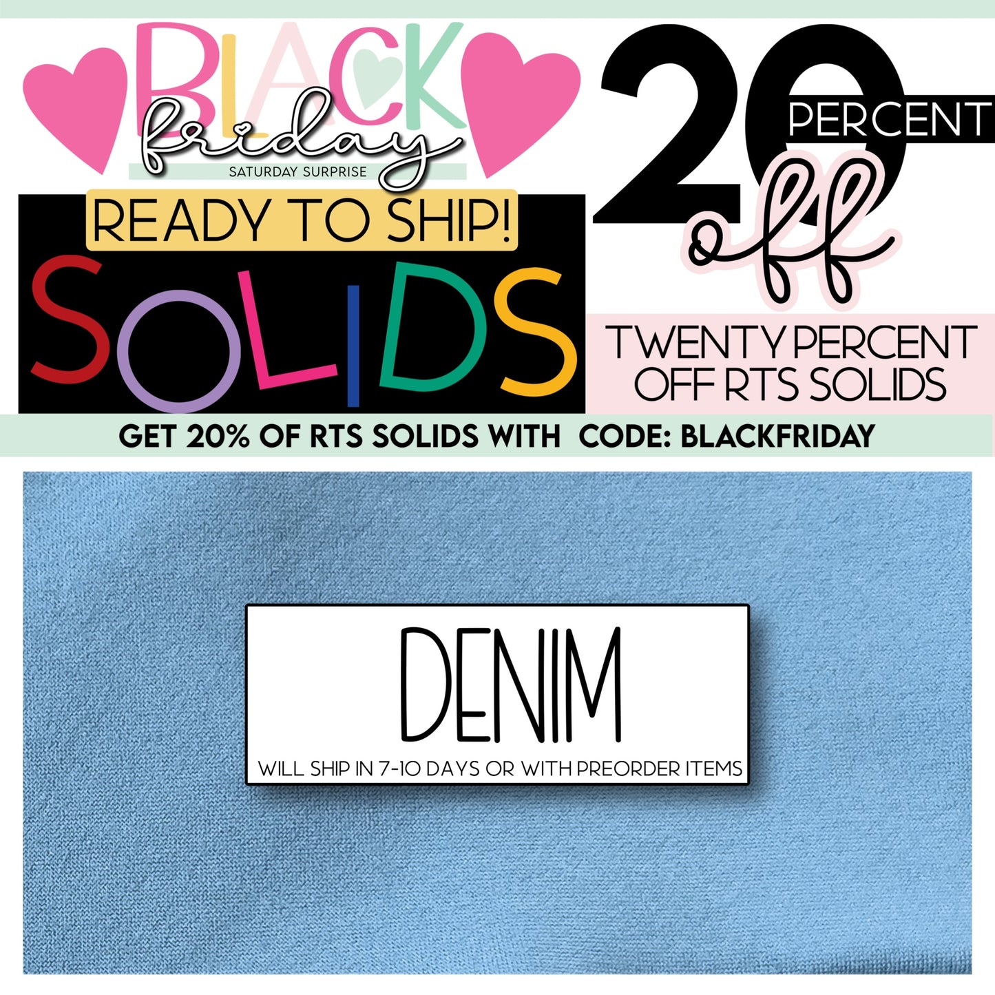 Solid Denim BlackFriday2023