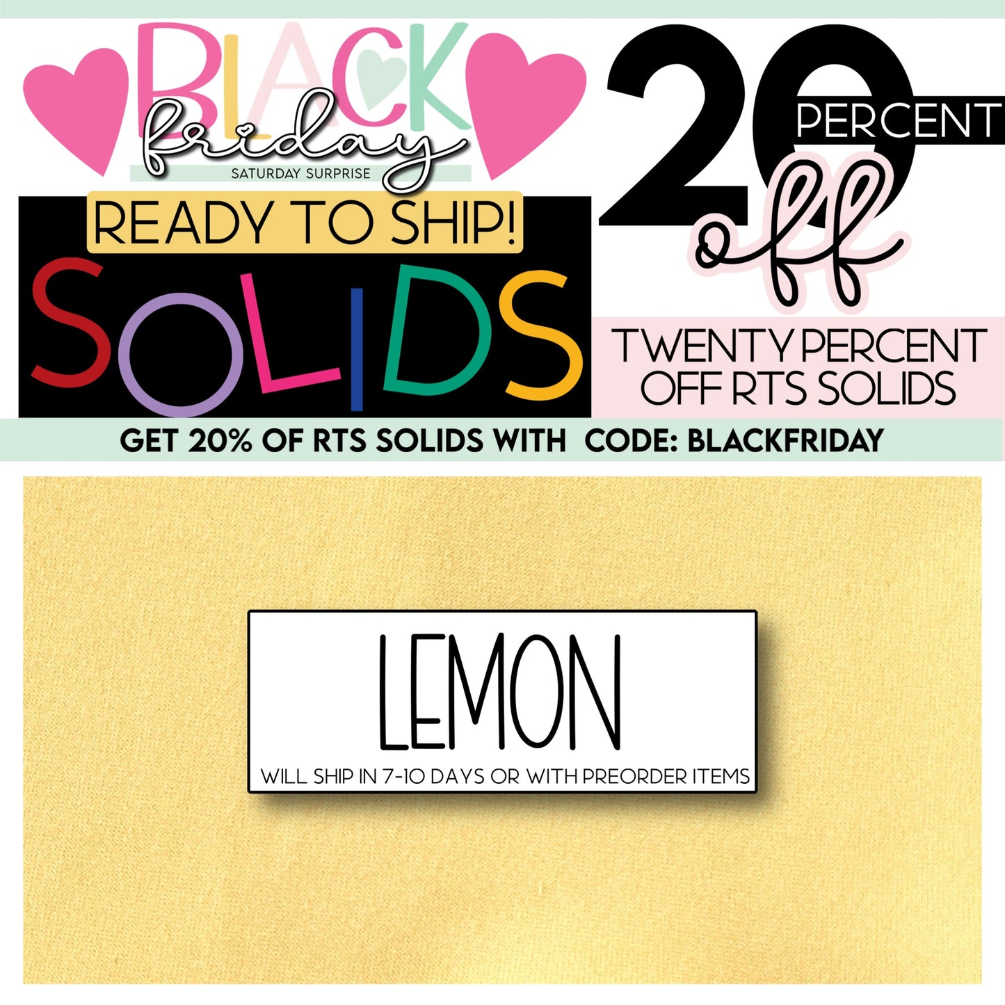 Solid Lemon BlackFriday2023