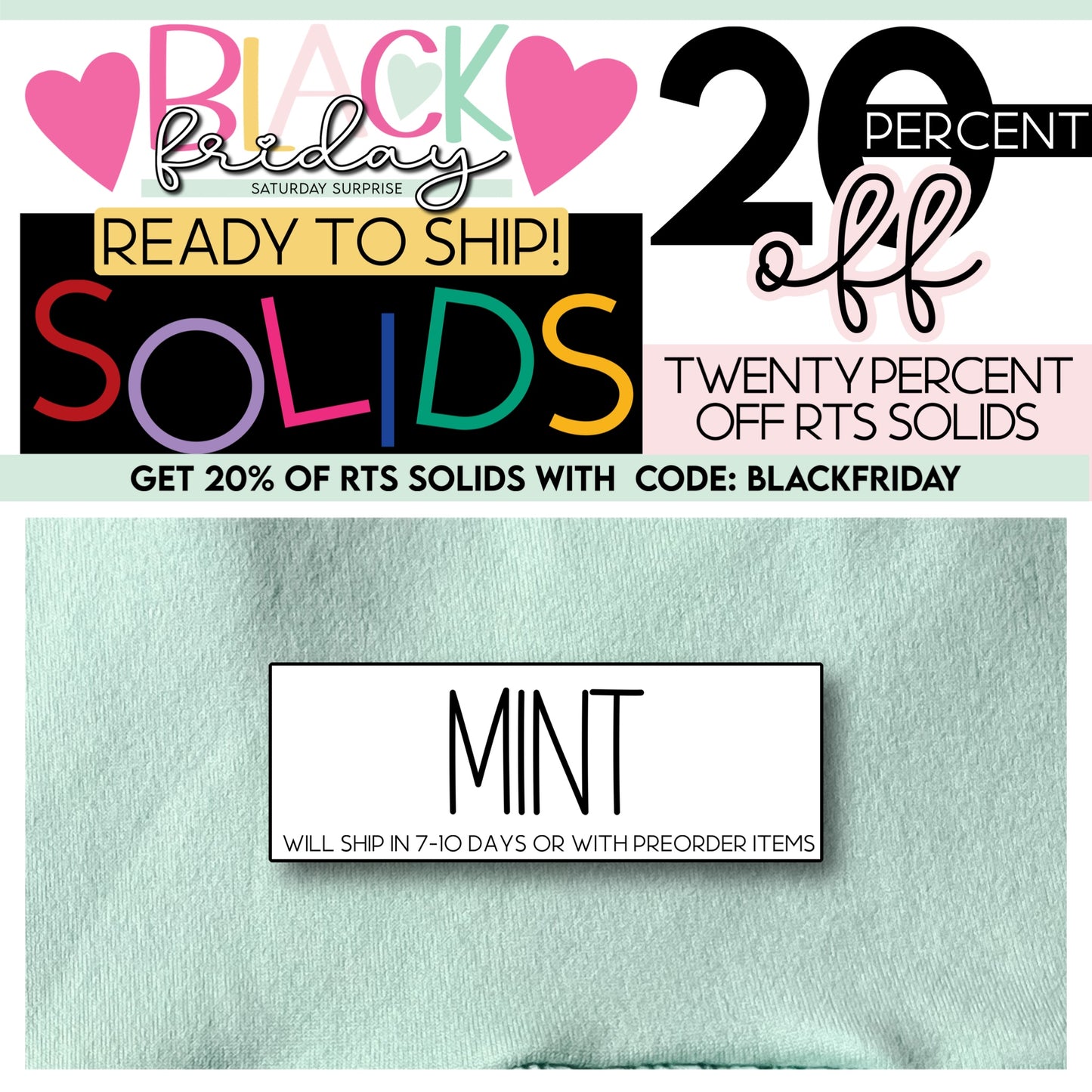 Solid Mint BlackFriday2023