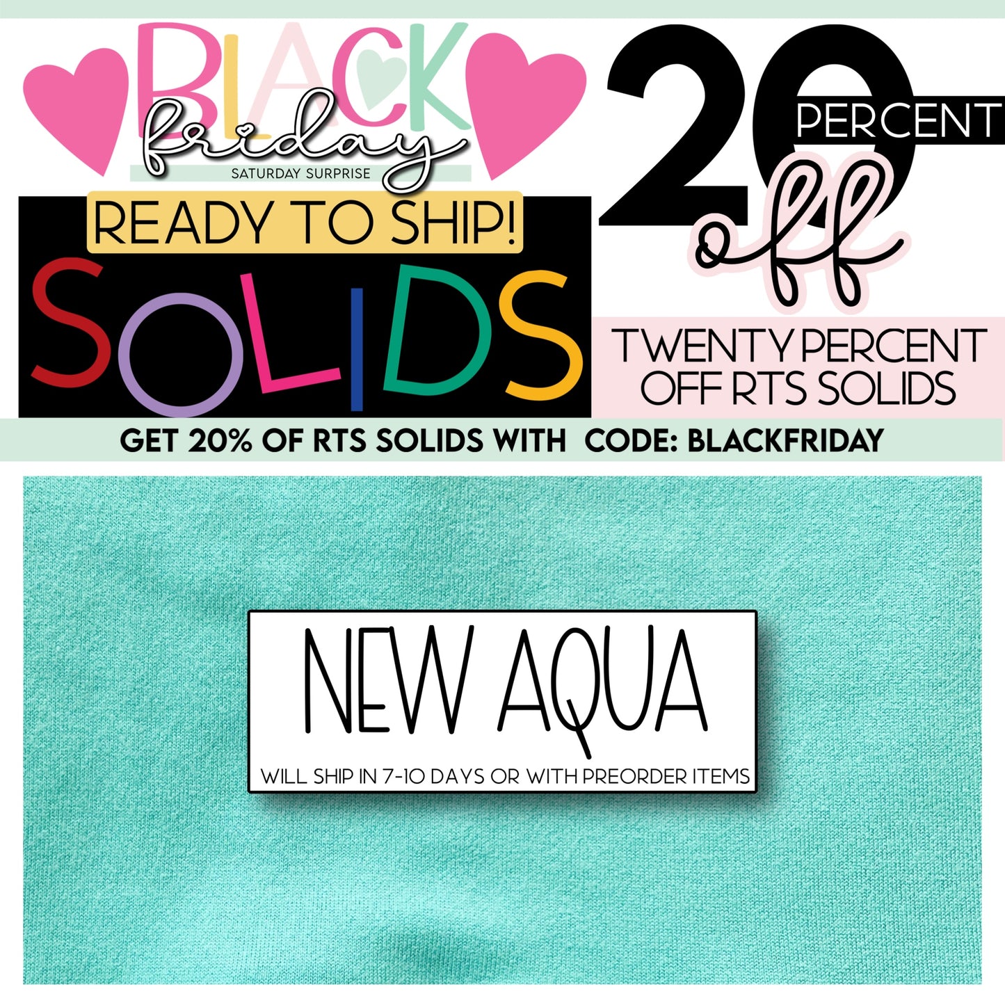 Solid NEW Aqua BlackFriday2023