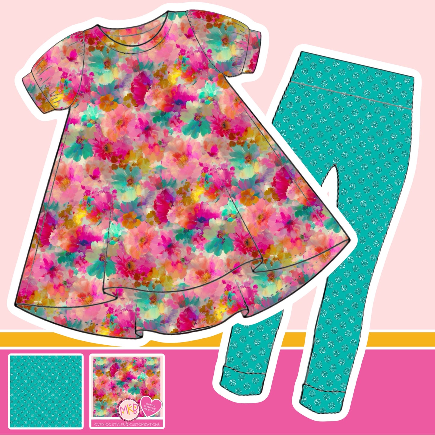 Watercolor Floral *MOMMY* LovetoShine10.10