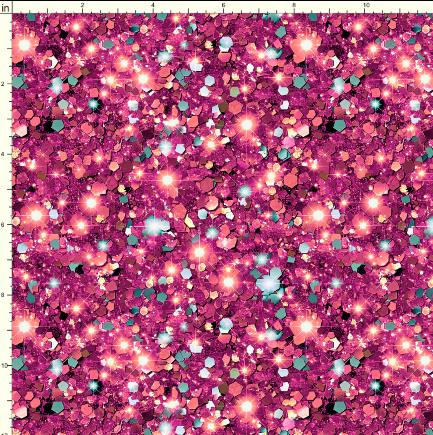Pink Jewel Glitter *FABRIC ONLY!* PerfectlySolid6.12