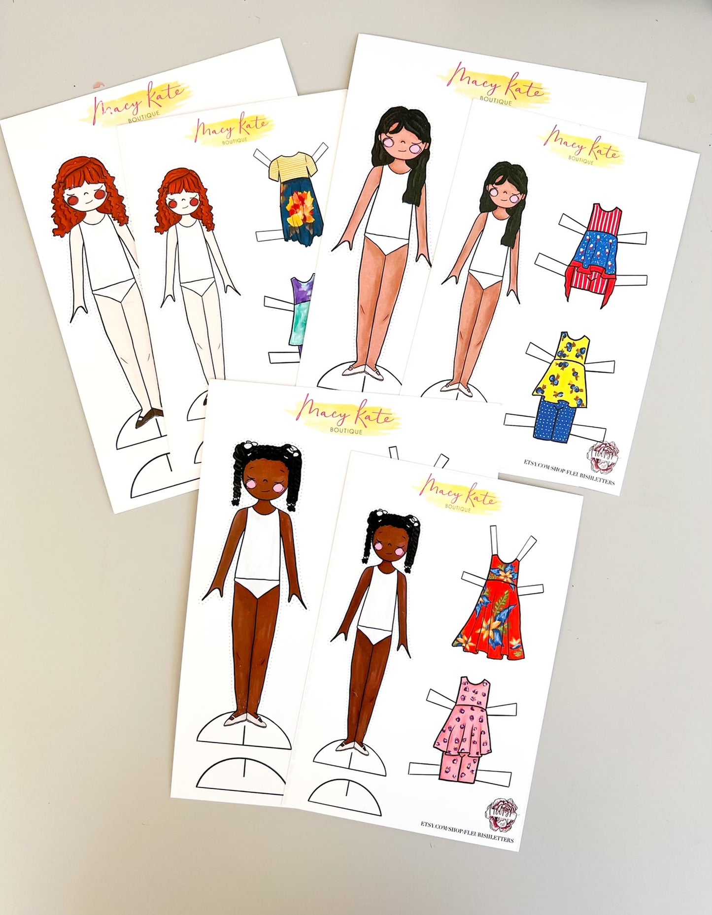 MKB Little Sister Exclusive Paper Dolls Summer 2022 *Set* MKBSwag