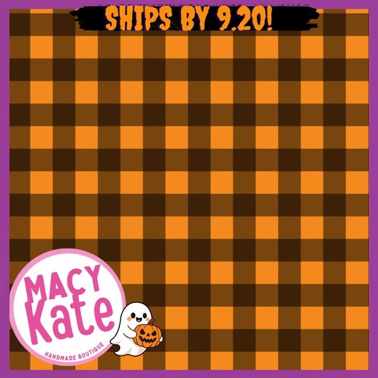 SS Orange Plaid *MOMMY* FallMagic7.30