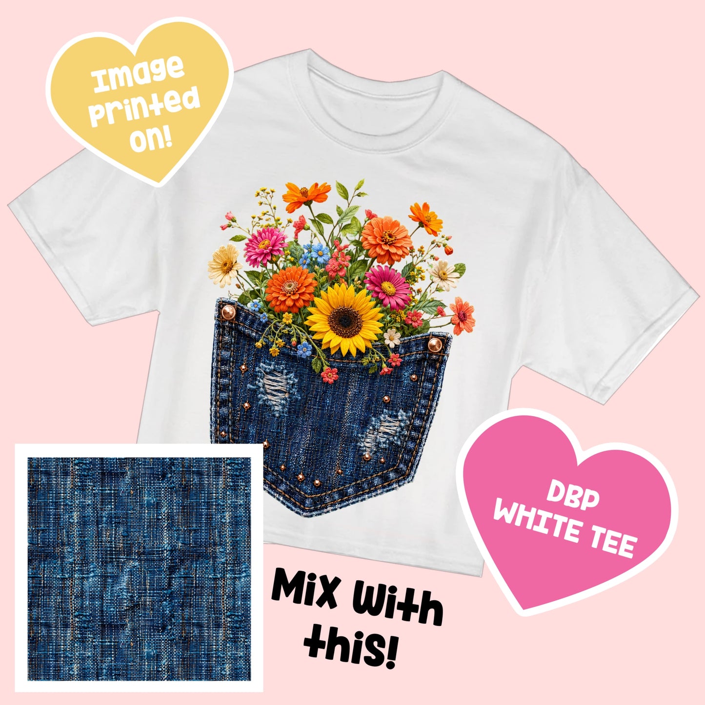 Pocket Full of Posies TEE Cute&Colorful7.24