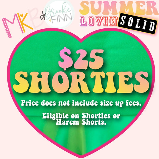 GA $25 Solid Shorties ShortieSurprise4.26