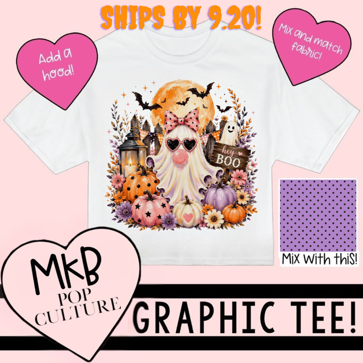SS Hey Boo TEE FallMagic7.30