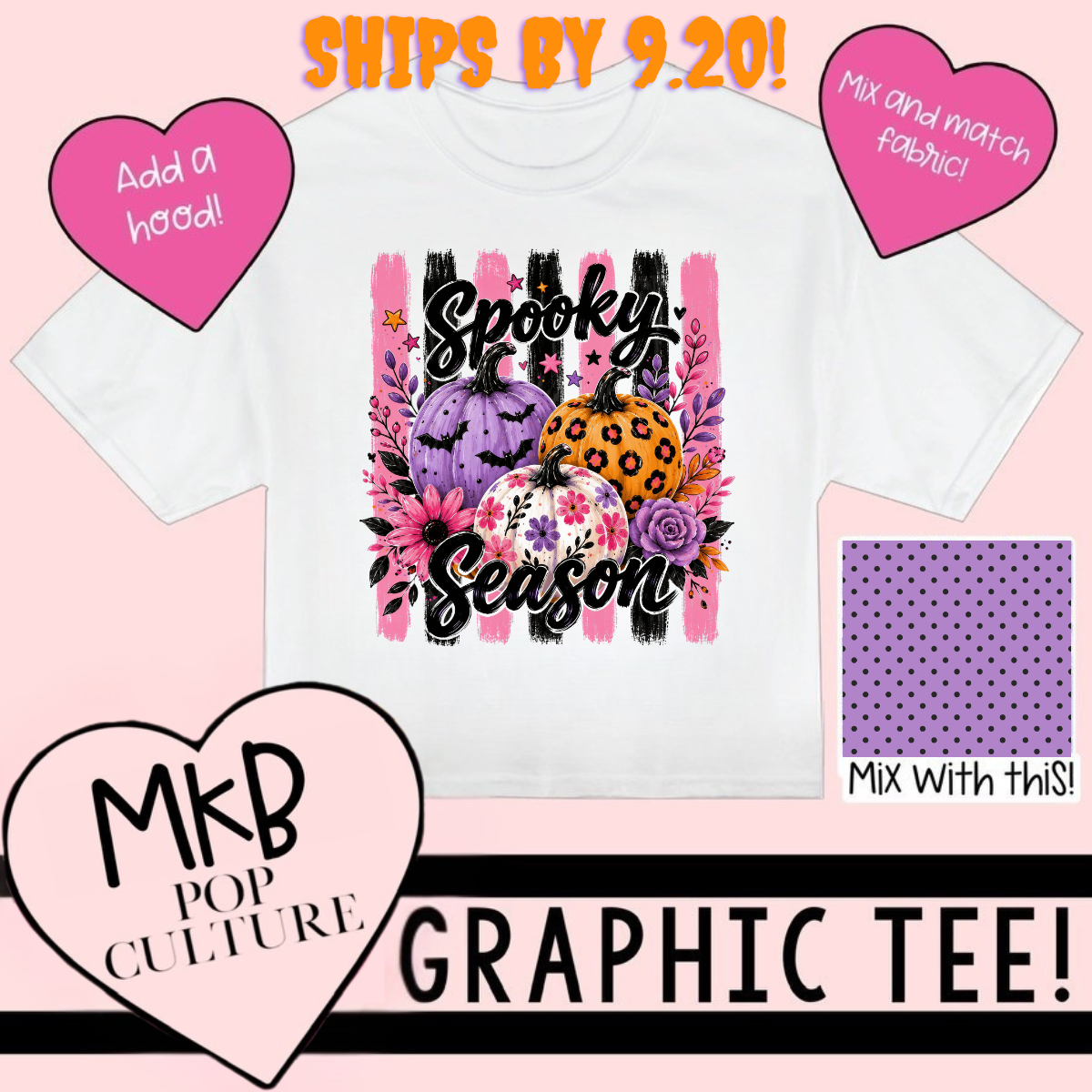 SS Spooky Pumpkin TEE FallMagic7.30
