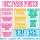 Mix Pass Monthly Renewal PassRenew