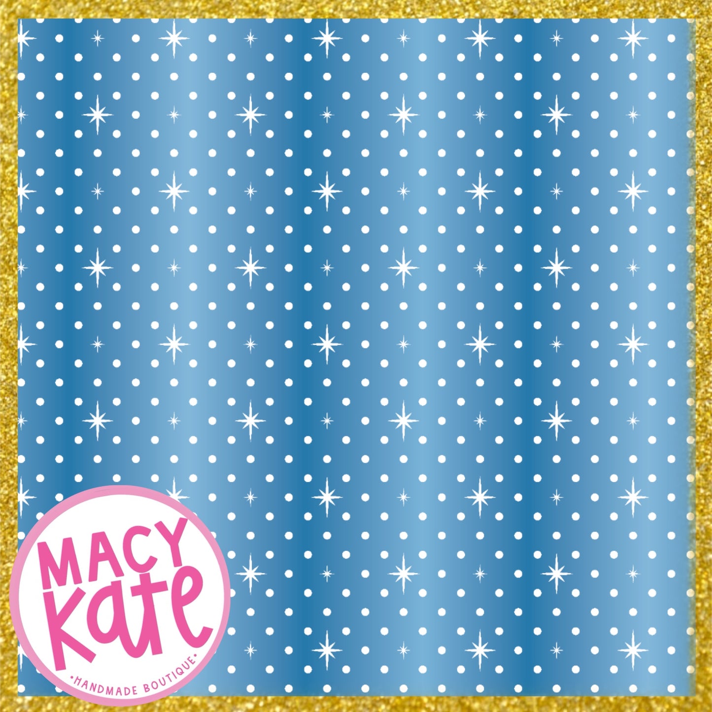 Blue Shimmer Dot GOLDExclusive8.3