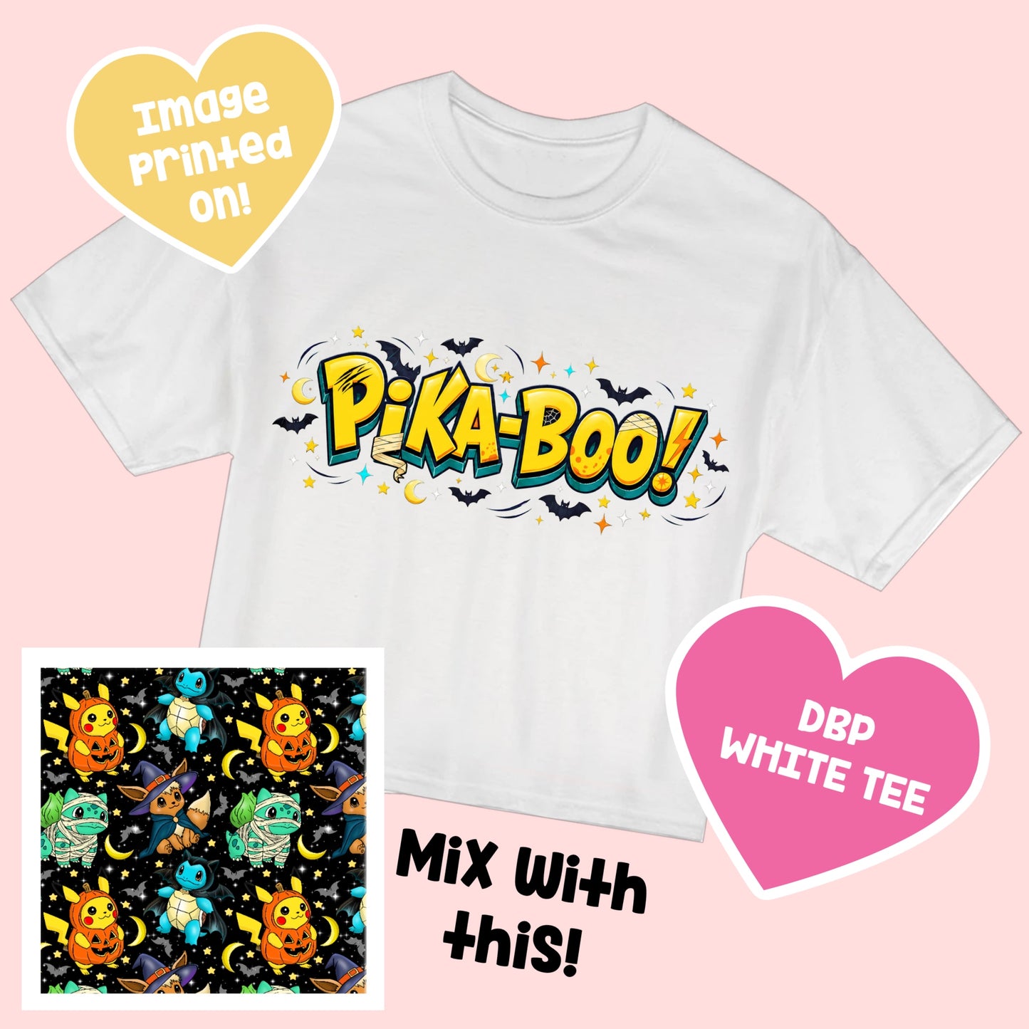 Pika-Boo TEE HalloweenCharacters8.5