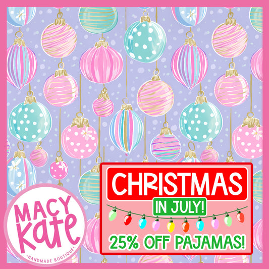 Pastel Ornaments PAJAMAS XMASYellow Cute&Colorful7.24