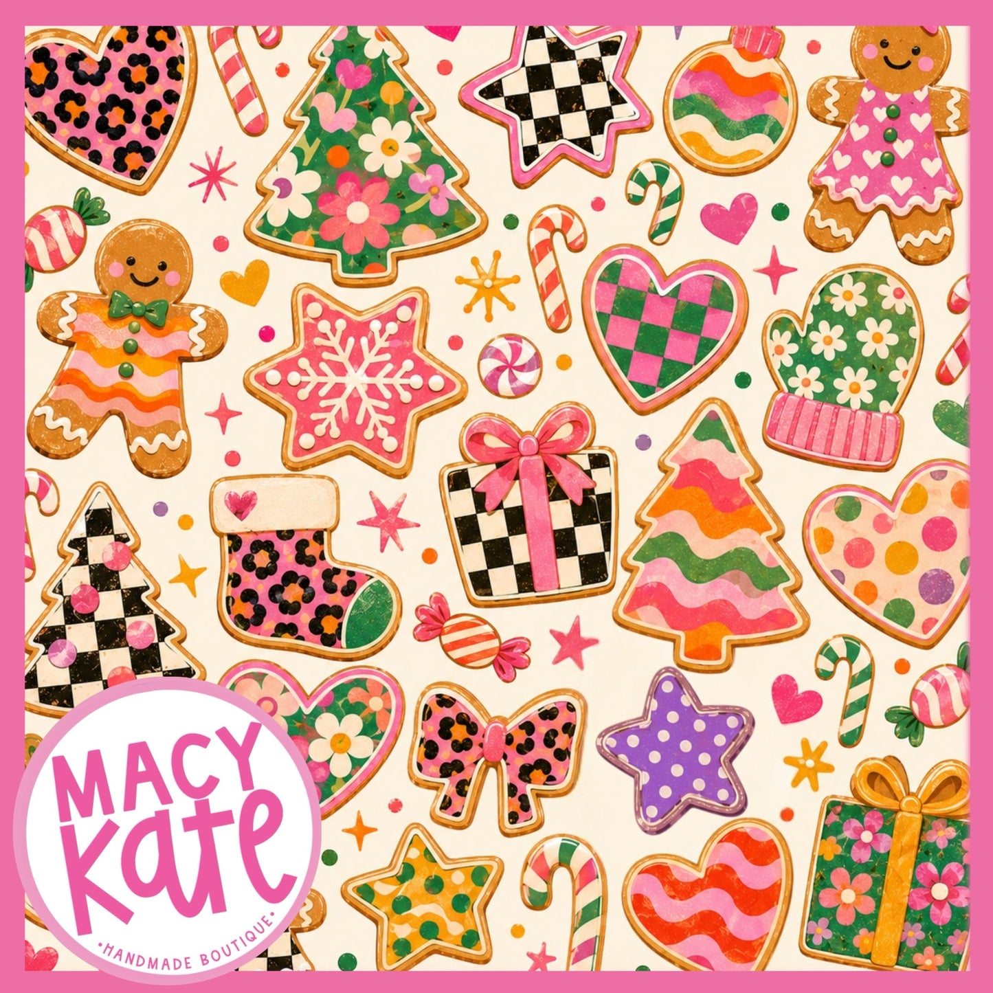 Modern Sugar Cookie XMASYellow Cute&Colorful7.24